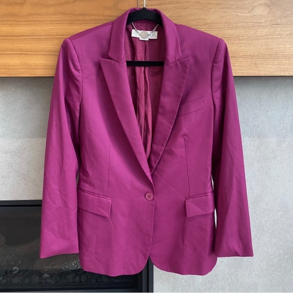 STELLA MCCARTNEY WOOLEN BLAZER WITH POCKETS, Size 44/L.‎